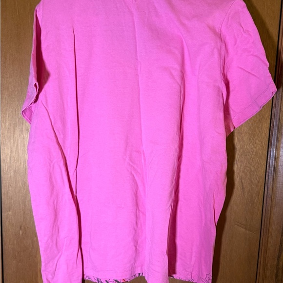 Fresh Pink Floral Women's Tee - Picture 4 of 4